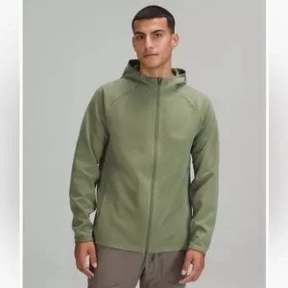 lululemon athletica Other - Lululemon GridLiner Fleece Zip Hoodie Heathered Green Twill Size S, NWOT